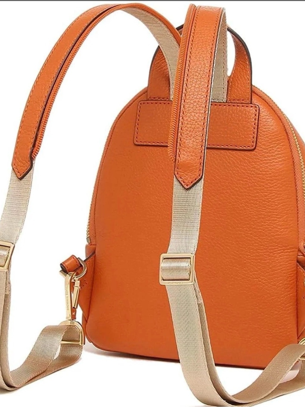 MICHAEL KORS Erin Small Convertible Backpack Bag $348 NWT Tangerine - Picture 3 of 5